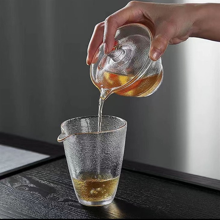 Glass Teabowl With Glass Lid, 150ml Teabowl